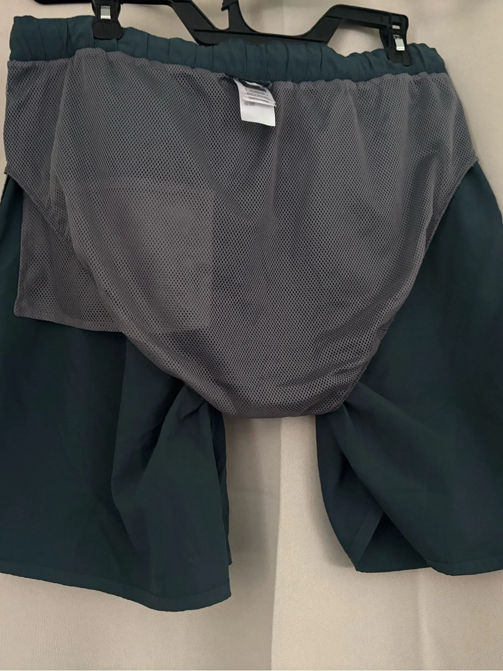 The North Face Men's Deep Teal Hybrid Shorts with Integrated Belt